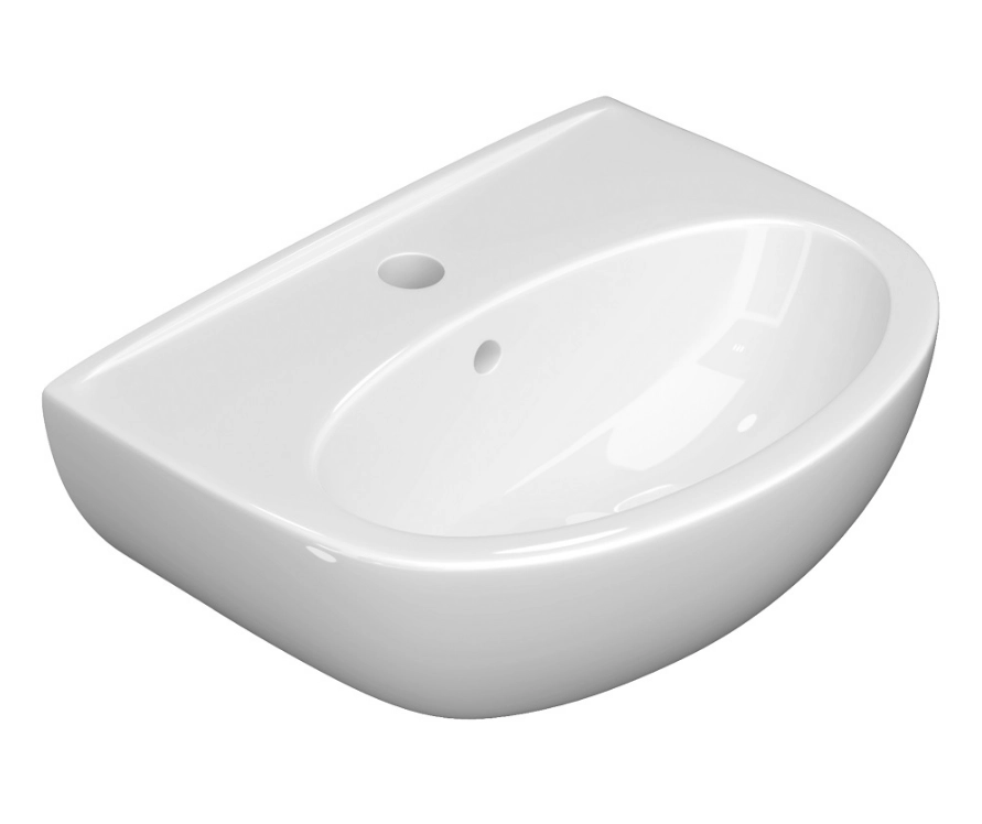 Раковина Keramin Lago 55 белая 1c 
