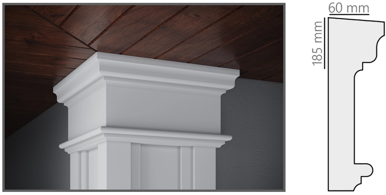 Консоль CAP208 185x60мм