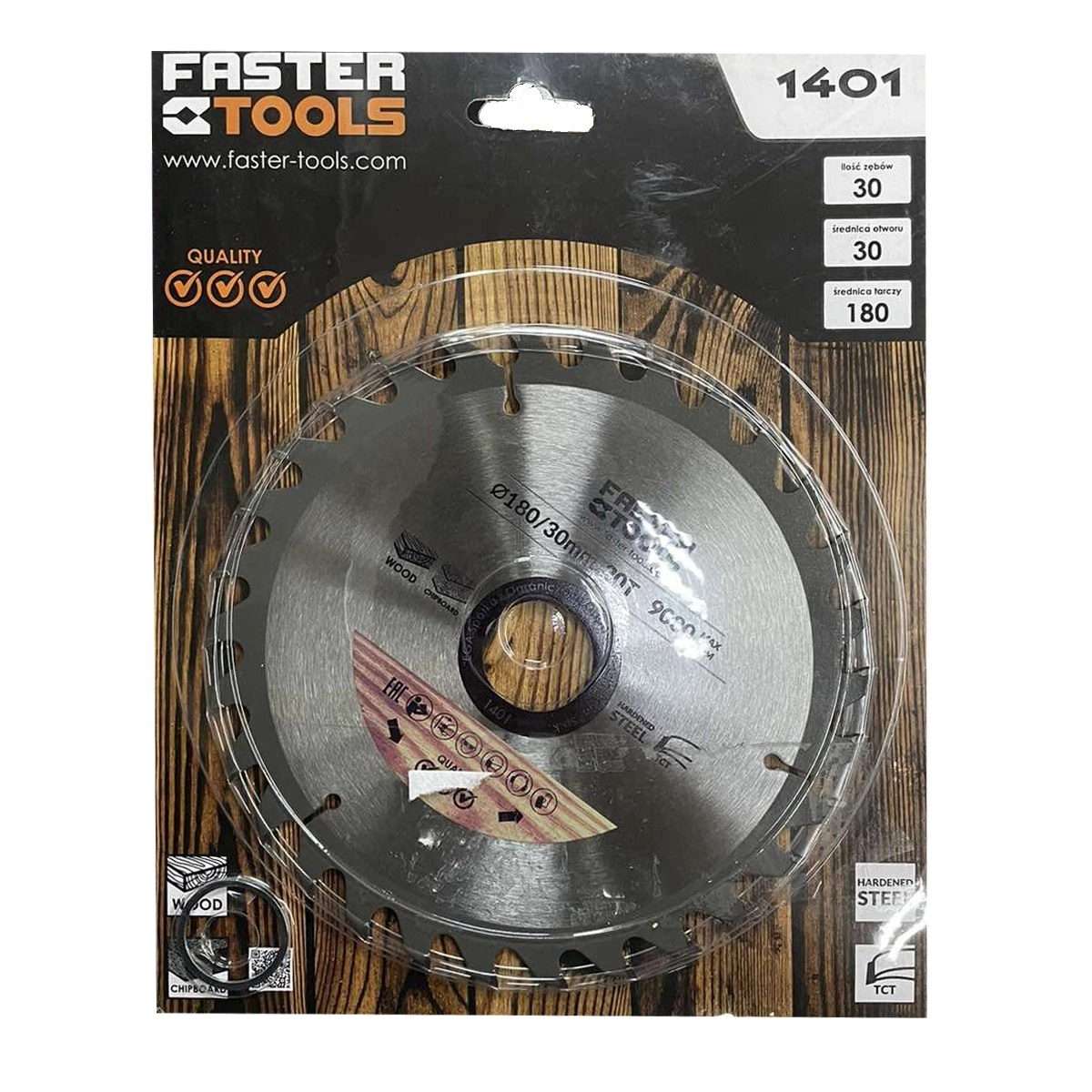 Диск по дереву 180мм Faster Tools 1401
