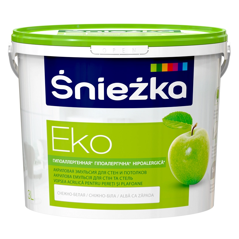 Vopsea-emulsie Eko-Sniezka 3l acril 