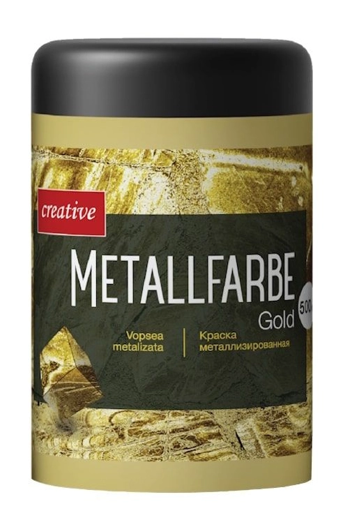 Краска металлизированная Metallfarbe золото 500г