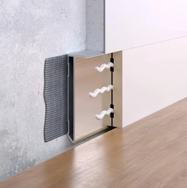 Plinta din aluminiu montare ascunsă F1 S958 2.5m