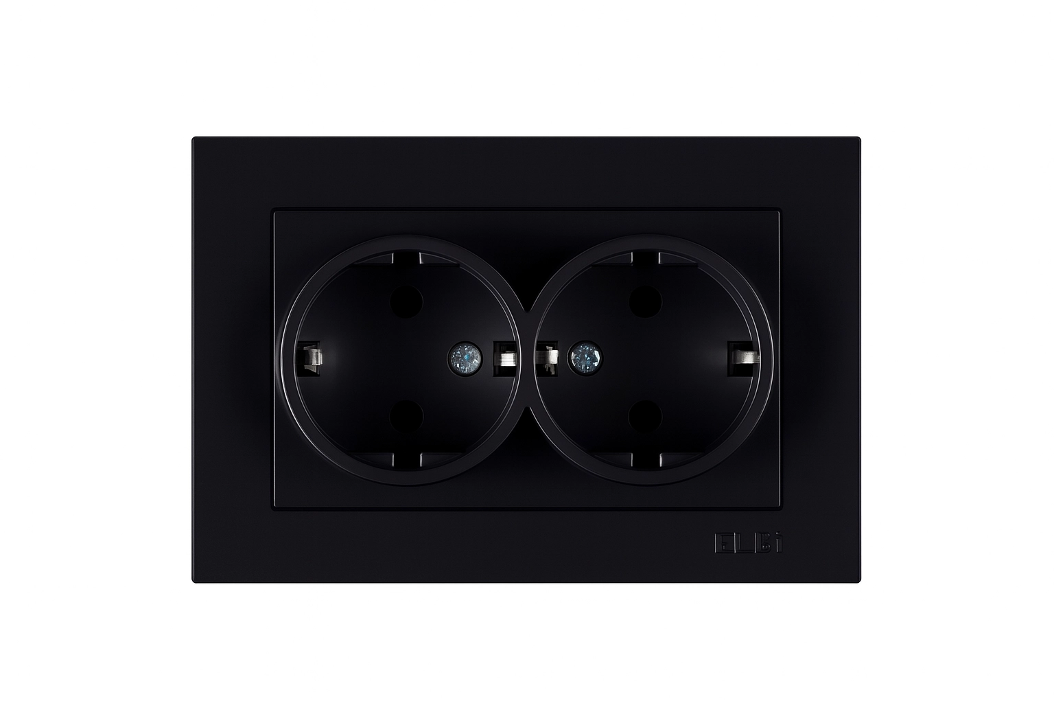 Розетка двойная 16A чёрный Karen Arvia 0097914