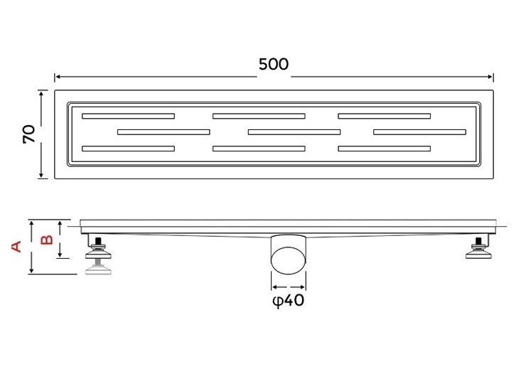 Trap Gappo G 85007-1 Inox 0770 