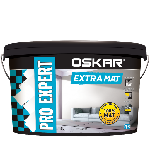 Vopsea Oskar Pro Expert Opac Extra Mat 5l 