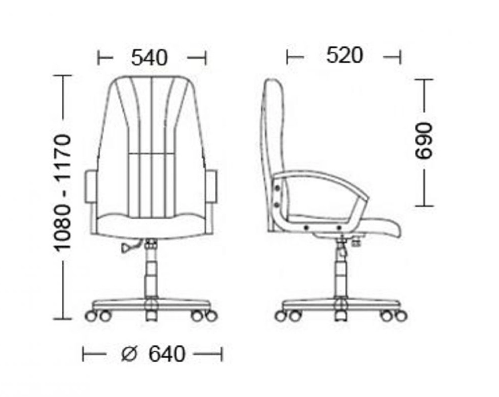 Fotoliu de birou Classic KD C-38 4140350 
