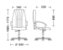 Fotoliu de birou Classic KD C-38 4140350