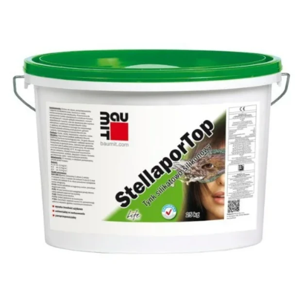 Декоративная штукатурка силикон-силикатная Baumit Stellapor Top 2R 25kg 