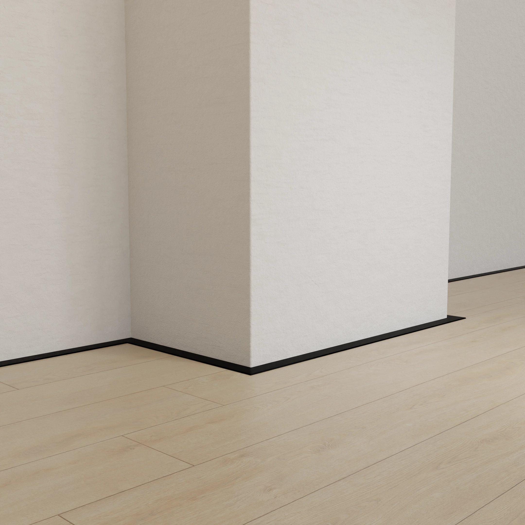 Миниплинтус Тинлайн алюминиевый MPA015B PP 2600мм