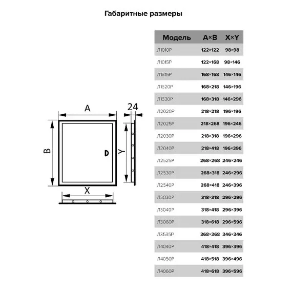 Ревизионный люк Era 10x15 Л1015Р