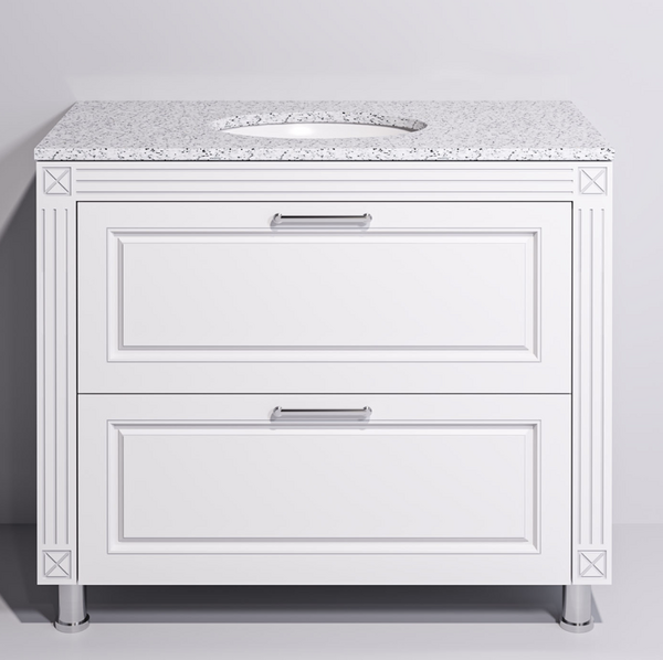 Мебель для ванной Napoleon 100 серебристый белый 1512172 