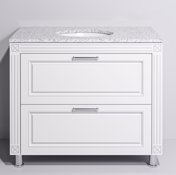 Мебель для ванной Napoleon 100 серебристый белый 1512172 