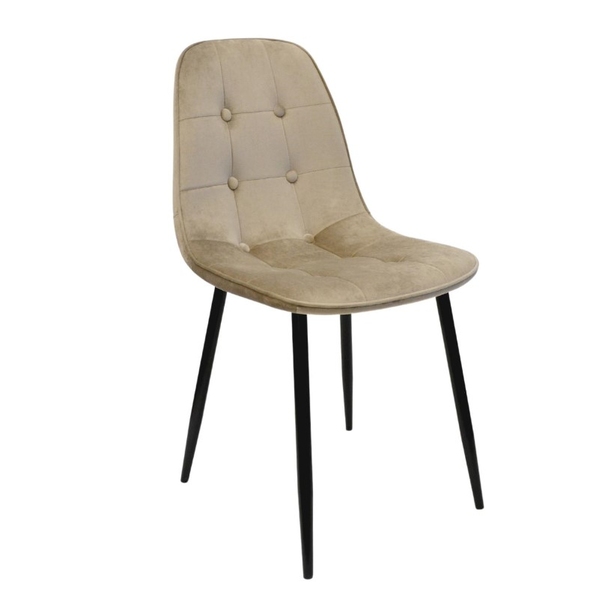 Scaun M-01-3 cappuccino/brawn+black