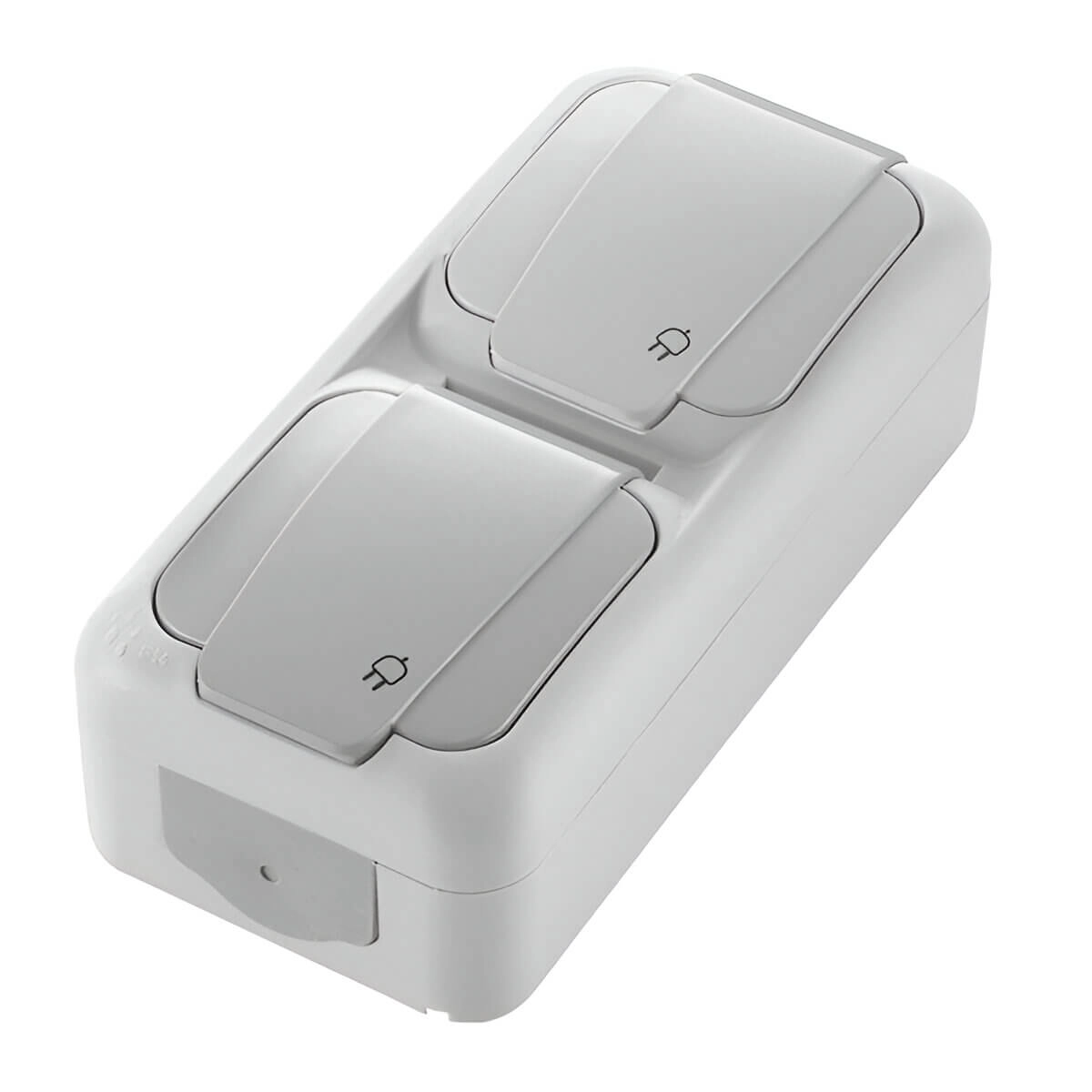 Розетка двойная Palmiye белый 555991