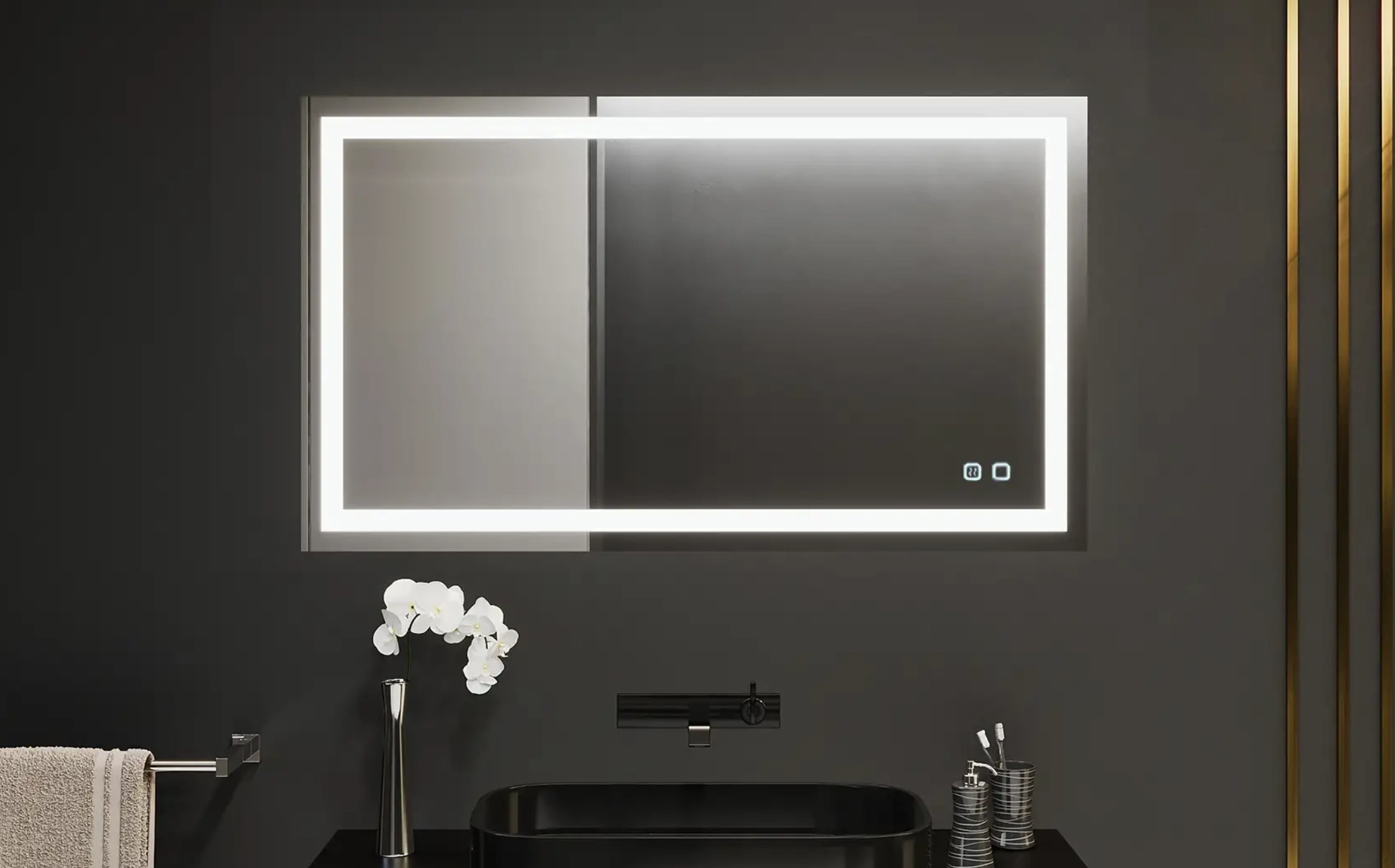 Зеркало Bayro Elipso 80x80 118966 