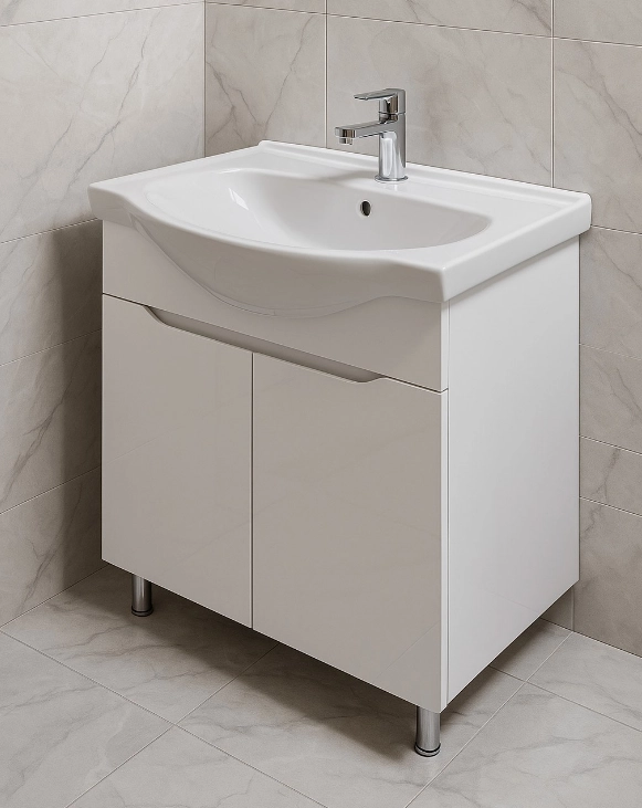 Mobilier de baie Nord 75 + lavoar white