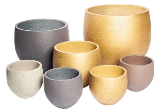 Ghiveci din beton Mini ORB M black washed 