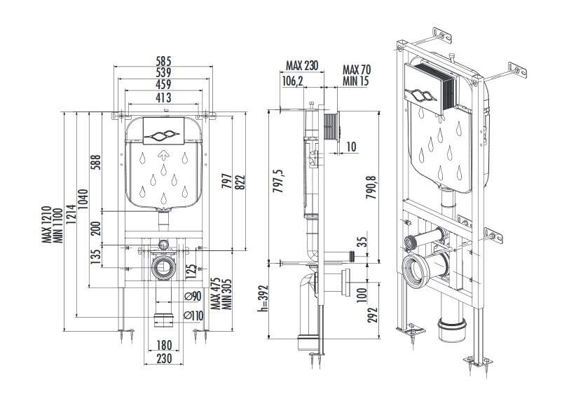 Rama Creavit WC GR5003.01 43576 